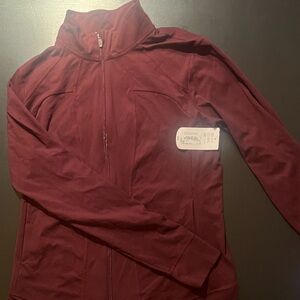 Xersion Maroon Full-Zip Jacket